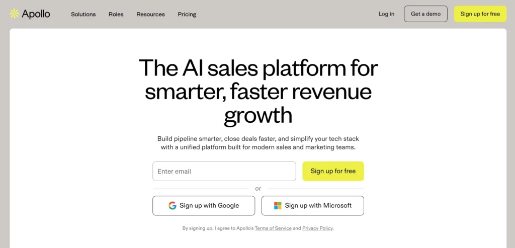 Apollo Homepage