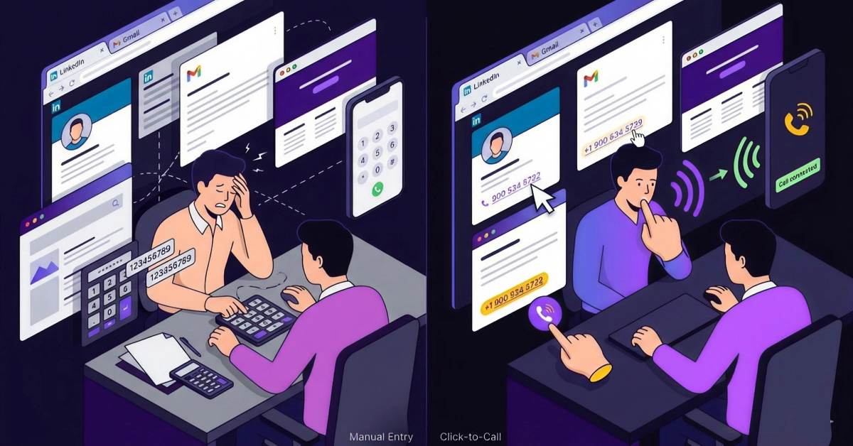Click-to-call browser extension for Chrome